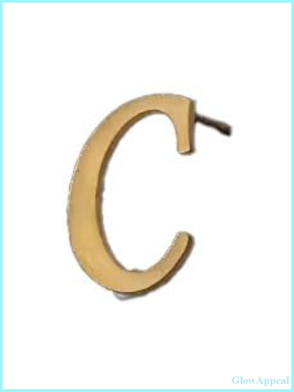 Gold Plated Large Stud A-Z Earrings Stainless Steel Women's Jewelry